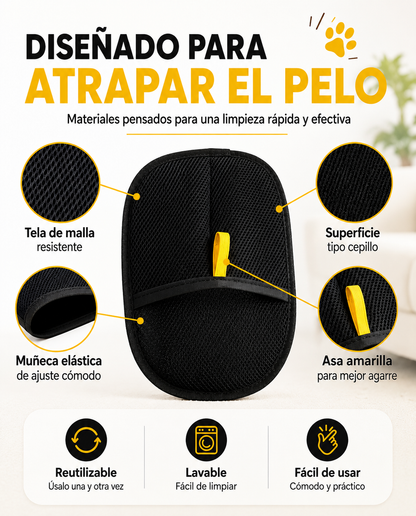 Guante Removedor de Pelos para Mascotas Premium
