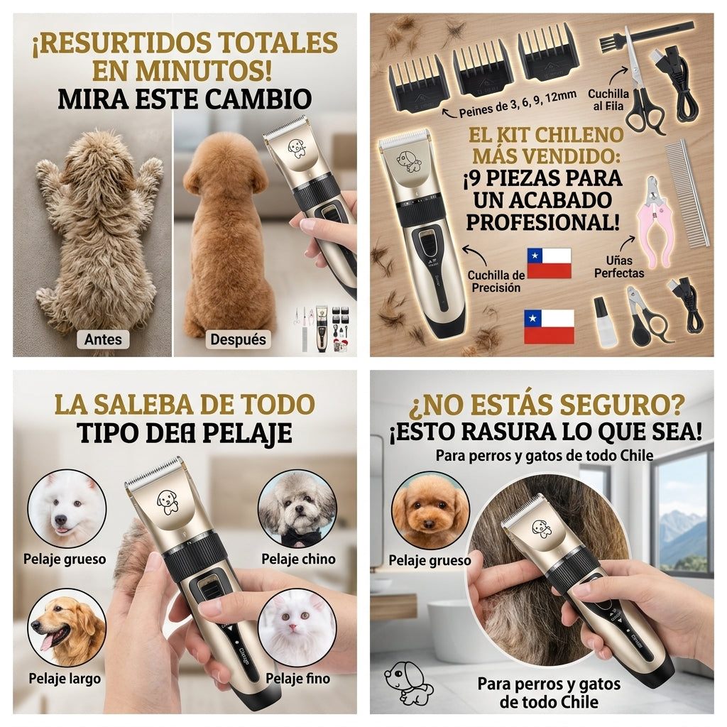Kit Profesional Cortadora Pelo Mascota