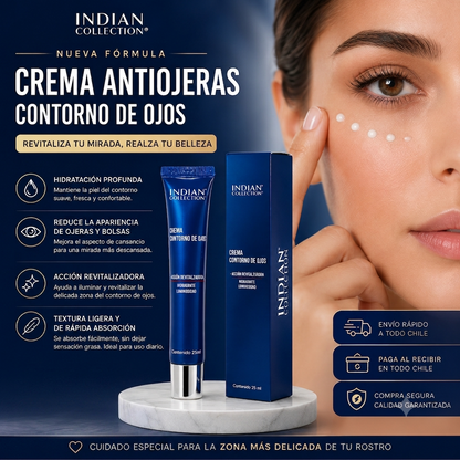 Crema Antiojeras Premium Indian ⭐- Reduce ojeras en 7 días
