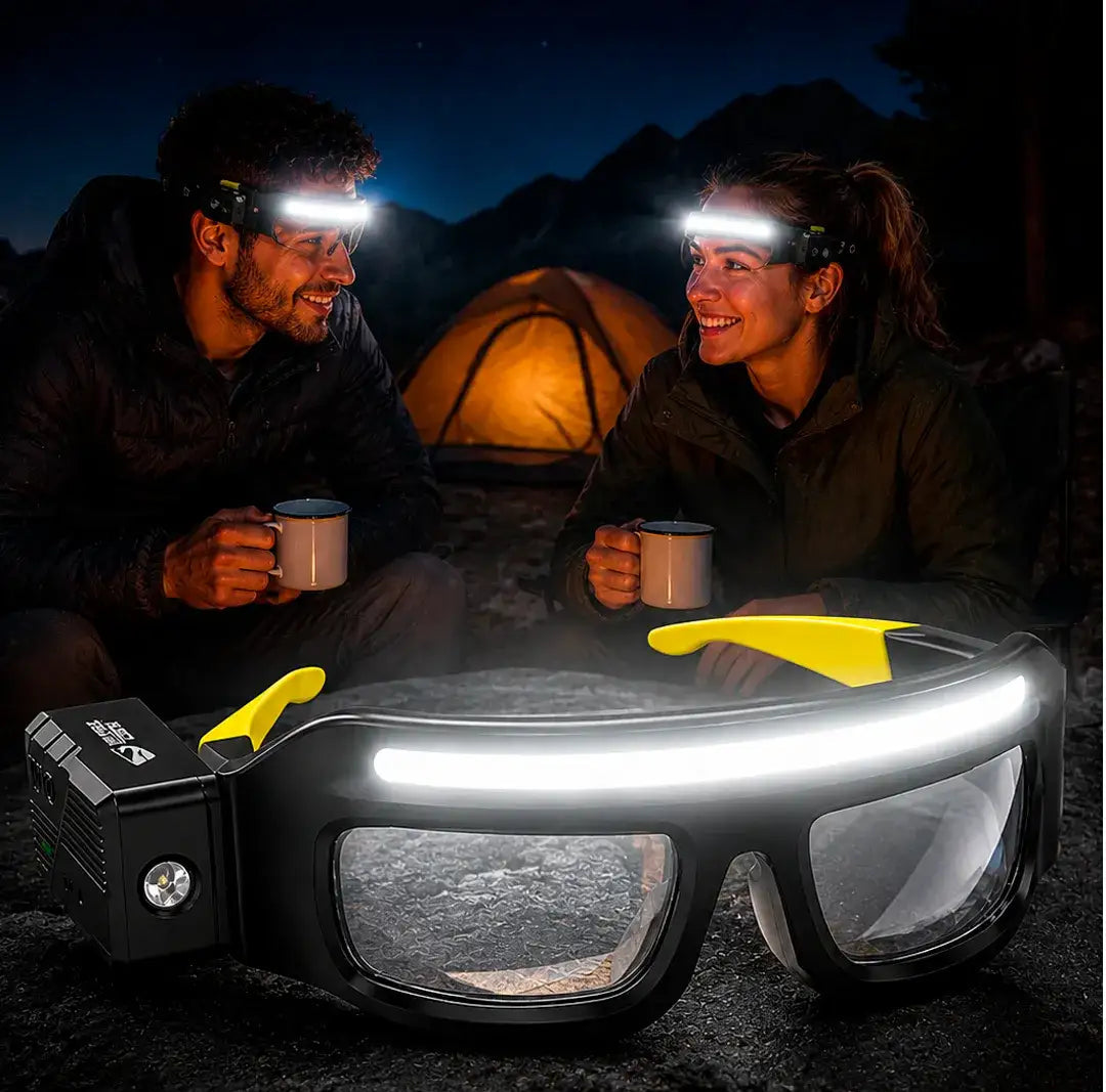 Gafas LED para camping