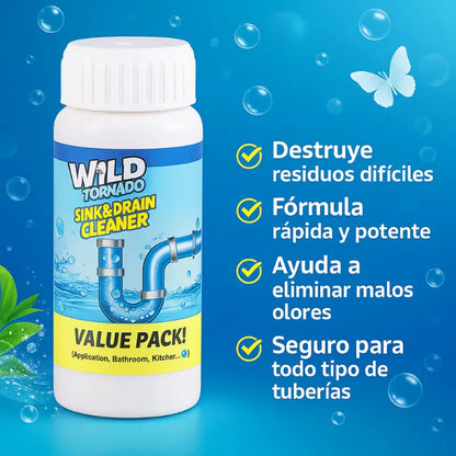 Polvo Limpiador de Drenaje x3pcs — Acción Rápida y Segura 🚿⚙️